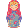 Folk-like Matryoshka / Matryoshka / Matreshka