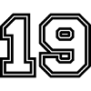 Symbole numérique 19