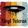 Collectionneur de disques vinyle vétéran