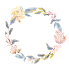 Fleurs de couronne personnalisables