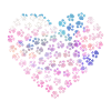 Pfoten in Herzform - Tierliebe