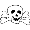 Pirate Skull Bone