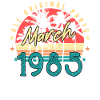 Né en mars 1985 Retro