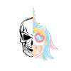 Enhörning och Badass Unicorn Present Födelsedag
