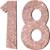 Number 18 - 18th Birthday - Eighteen