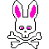 Skull Rabbit Pink