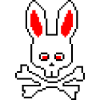 Skull Rabbit Red