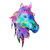 pferdekopf,pferd,aquarell,bunt,malerei