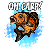 Oh Carp Funny Carp Fishing Design