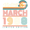 Né en mars 1988 Retro