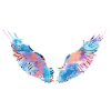 angelwings, vinger, akvarel, rød, engel vinger