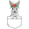 Rabbit Easter Flowers Rabbit Mom