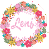 leni,flowers,flower wreath,floral,illustration