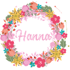 hanna,flowers,flower wreath,floral,illustration
