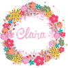 clara,fleurs,couronne de fleurs,floral,illustration