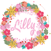 lilly,flowers,flower wreath,floral,illustration