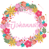 johanna ,flowers,flower wreath,floral,illustrati