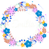 emilia,flowers,flower wreath,floral,illustration