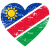 Namibia Flag Heart