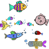 Bunte Fische