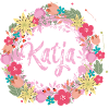 katja ,flowers,flower wreath,floral,illustration