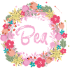Bea,flowers,flower wreath,floral,illustration