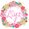 Liya ,flowers,flower wreath,floral,illustration