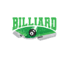 Lustiger Poolspieler Billard Ich spiele