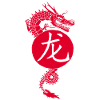 chinese red dragon