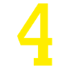 Number 4 Yellow design