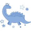 dinosaur, dino, blue dino,prince