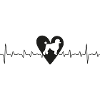 Poodle Heartline Dog