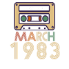 39th birthday gift March 1983