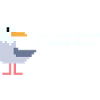 sei eine pixel Möwe