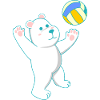 Volleyball Polar Bear