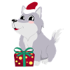 Weihnachtsmann Wolf