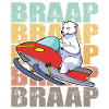 Braap Snowmobile Snowmobile Cadeau