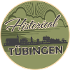tübingen,skyline,circle, scissor cut, green,retro