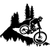 Vélo de descente, VTT, cyclisme