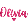 Olivia Heart Pink