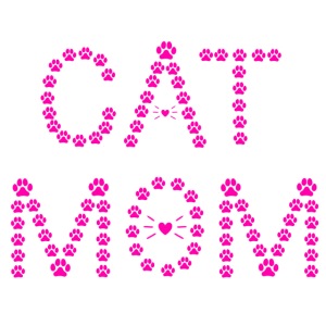 cat mom pink