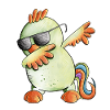 Dab Dance Rooster I Dabbendes Poulet