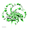 Psychedelic eye green