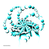 Psychedelic, Eye, turquoise