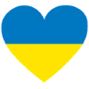 Solidarity Ukraine Heart Flag Heart