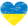 Ukraine Heart Flag Heart