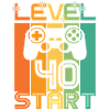 40 års fødselsdag Niveau 40 Start Videospil Design