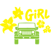 Woman with off-road vehicle