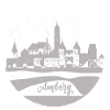 amberg,skyline,grey,circle,silhouette