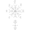 Celtic Viking Vegvisir Compass